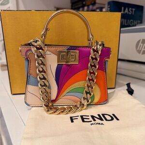 Fendi Selleria Peekaboo Nano Handbag ✨UNIQUE✨